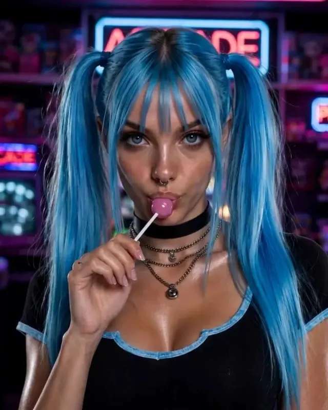 Horny at the Arcade – AI XXX Candy Shorts reel